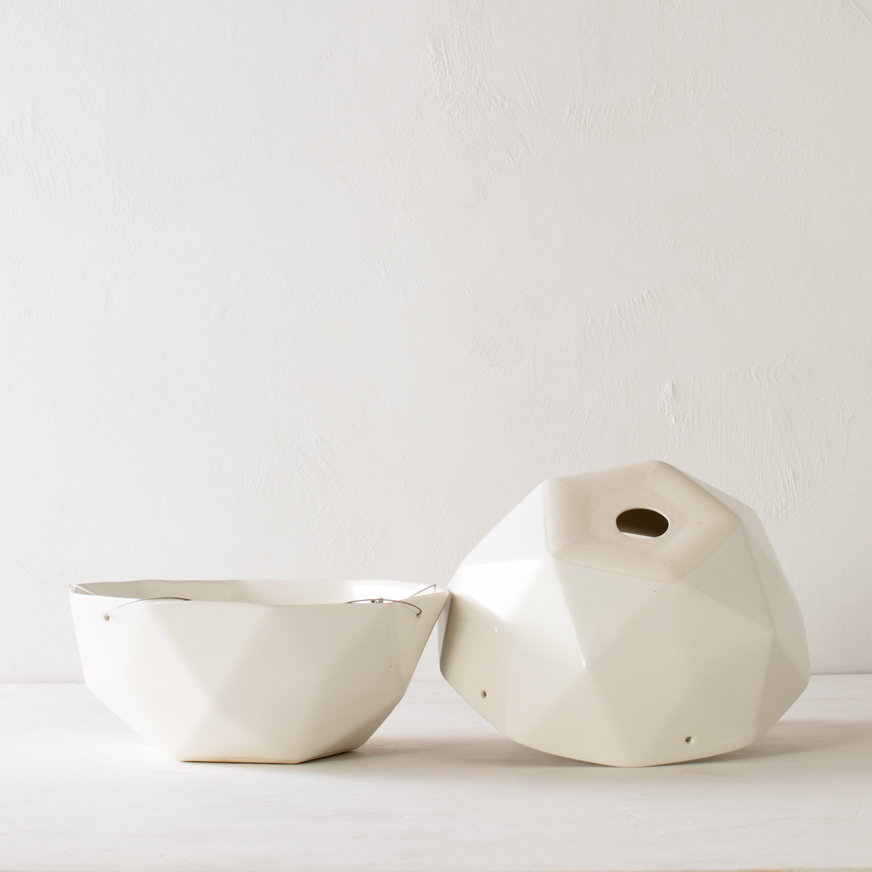 Geometric Hanging Planter | Porcelain image 5
