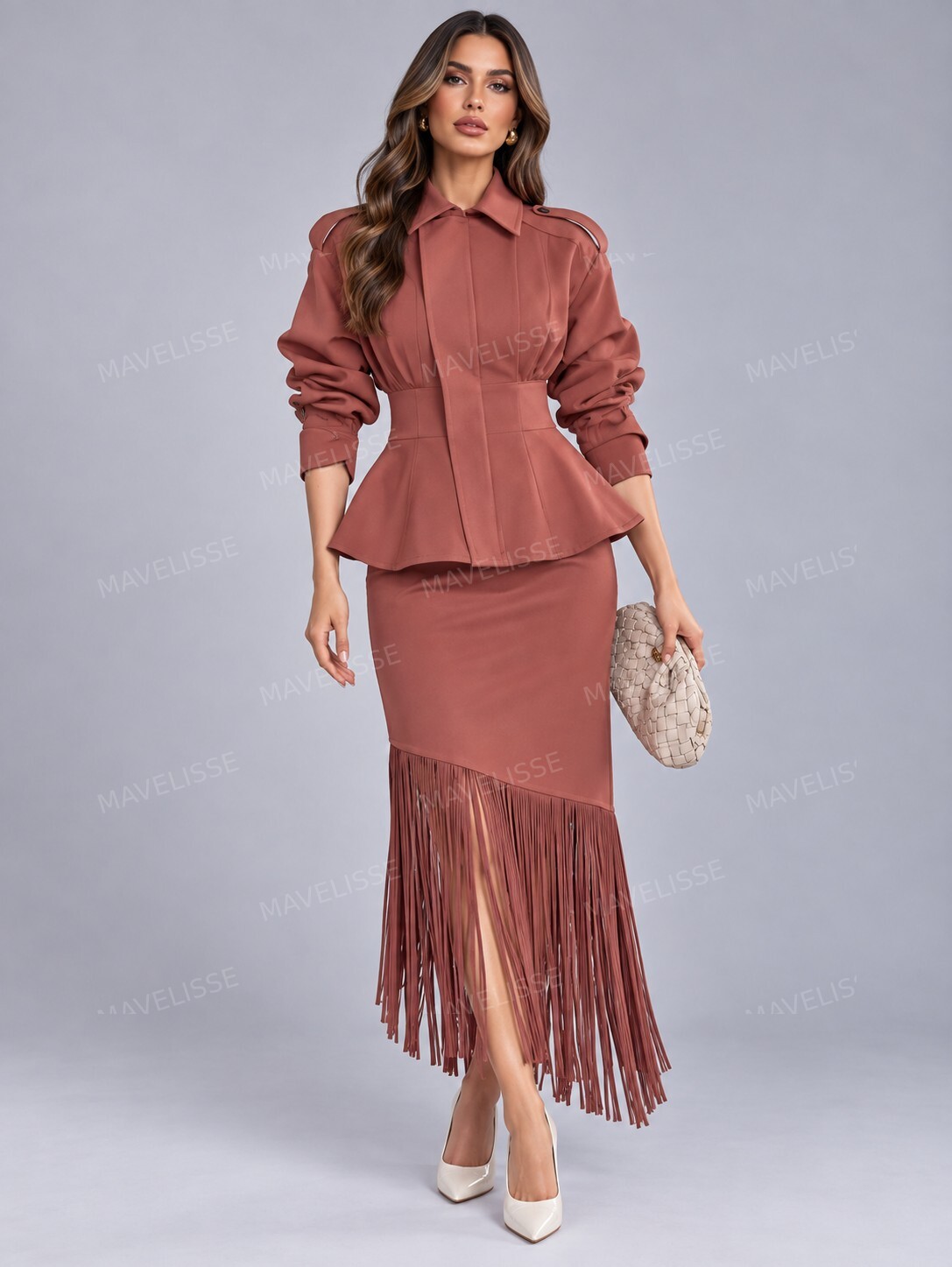 Structured Peplum Waist Jacket