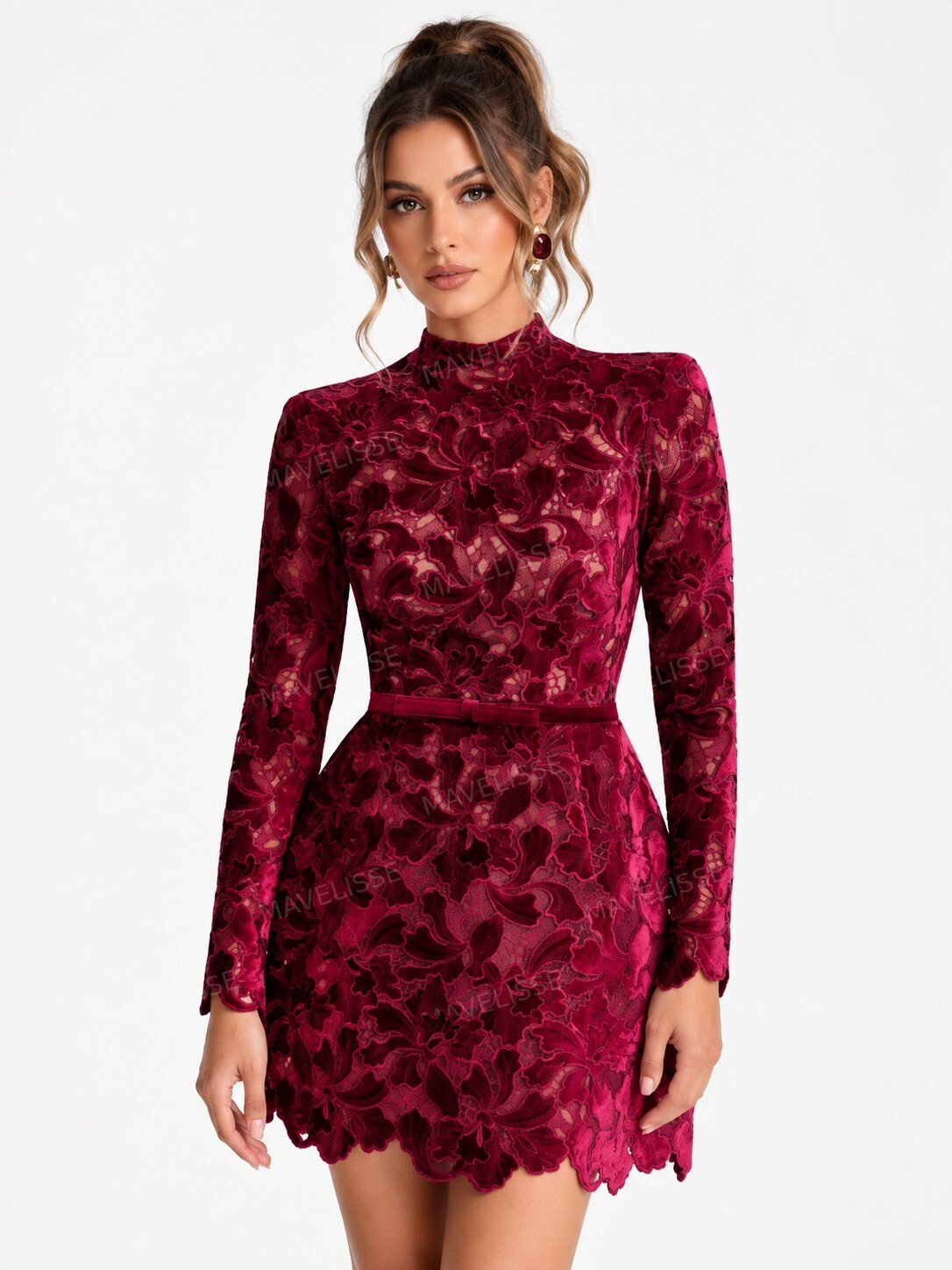 Elegant And Sophisticated Lace Mini Dress