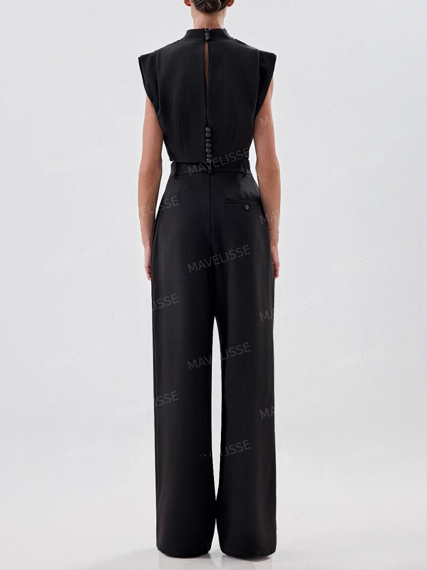 Tailored Blazer & Wide Leg Pants Set