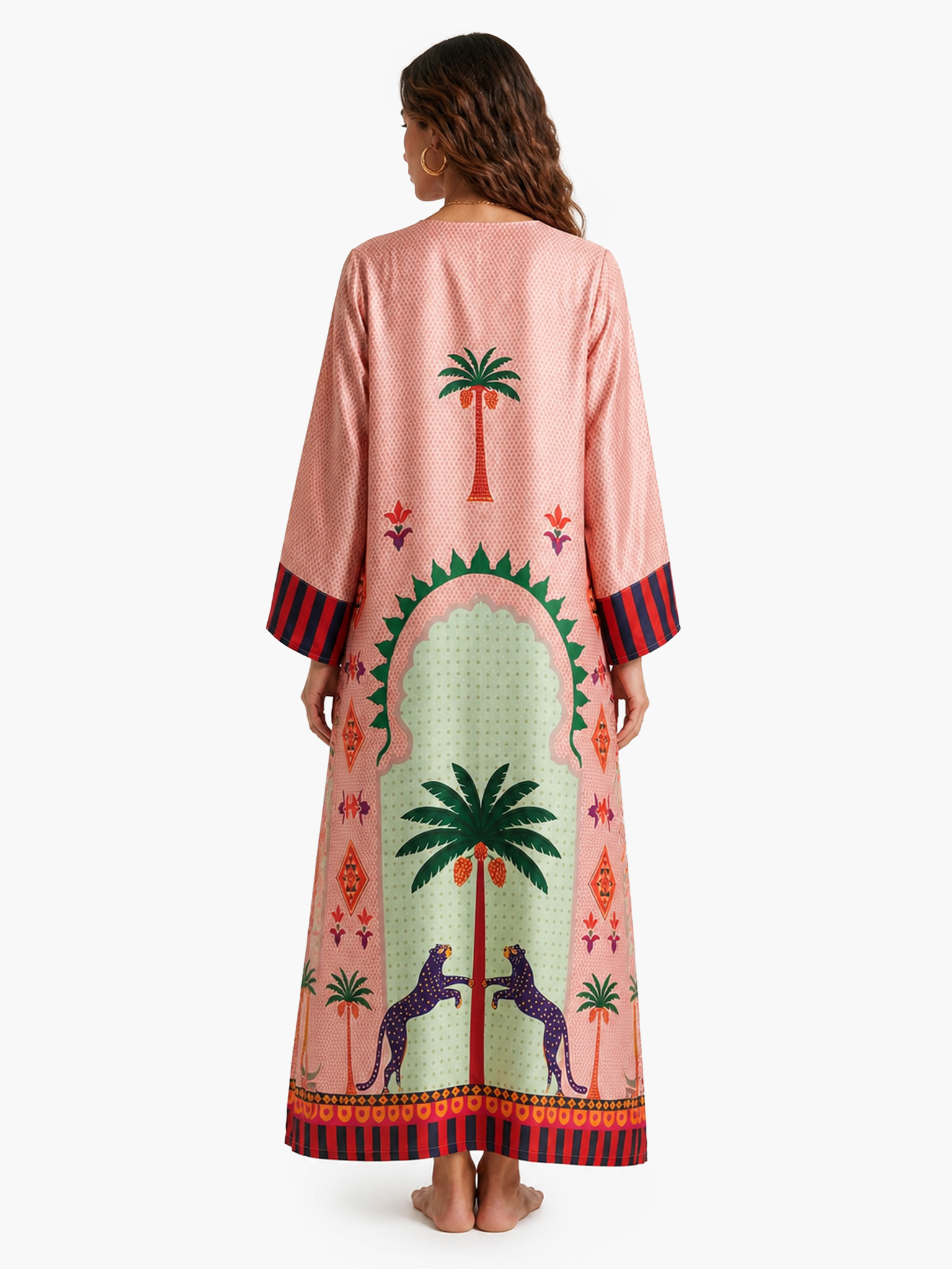 Mystic Palm Printed Maxi Dress