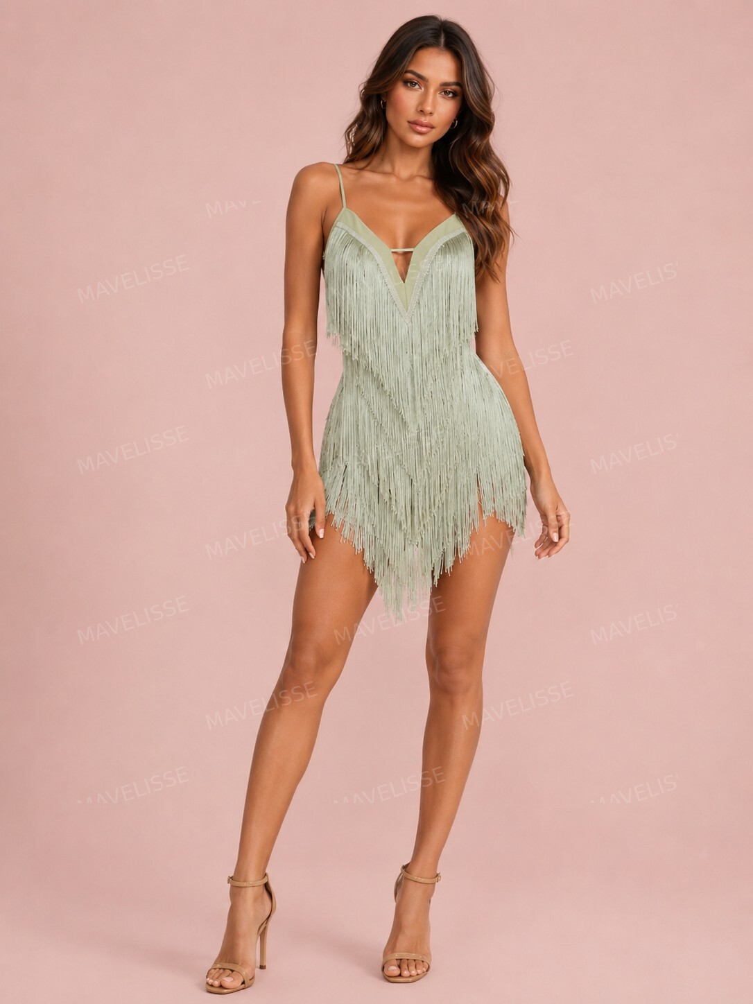 Sexy Fringe Bodycon Mini Dress