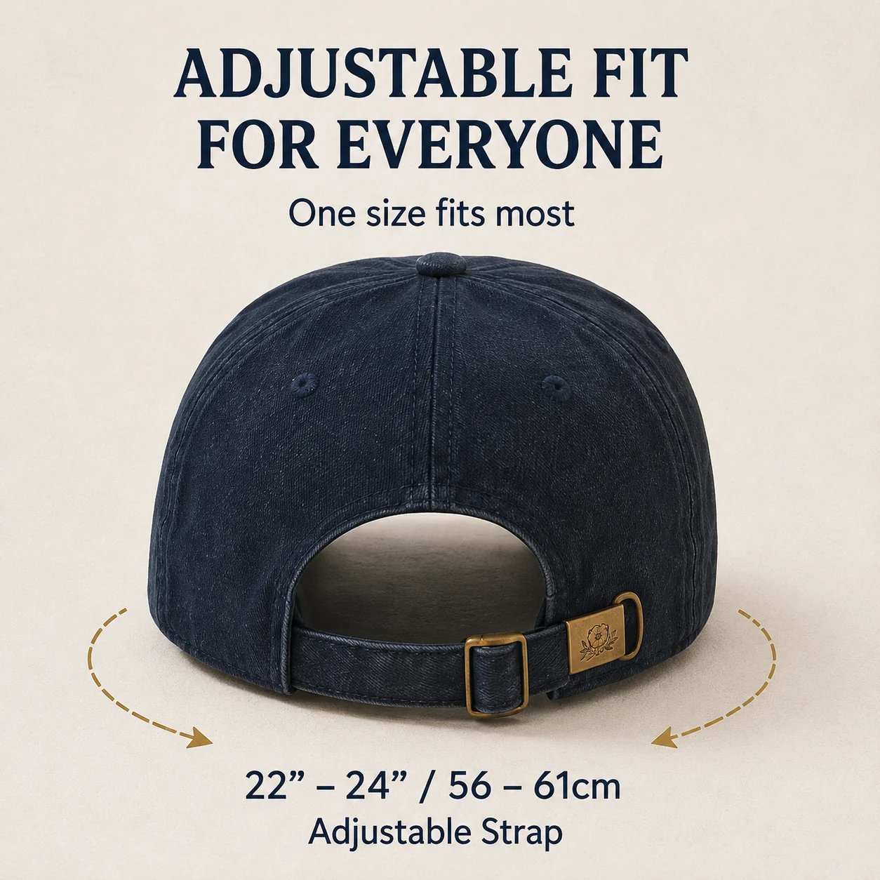 Adjustable back strap memorial cap Adjustable back strap memorial cap
