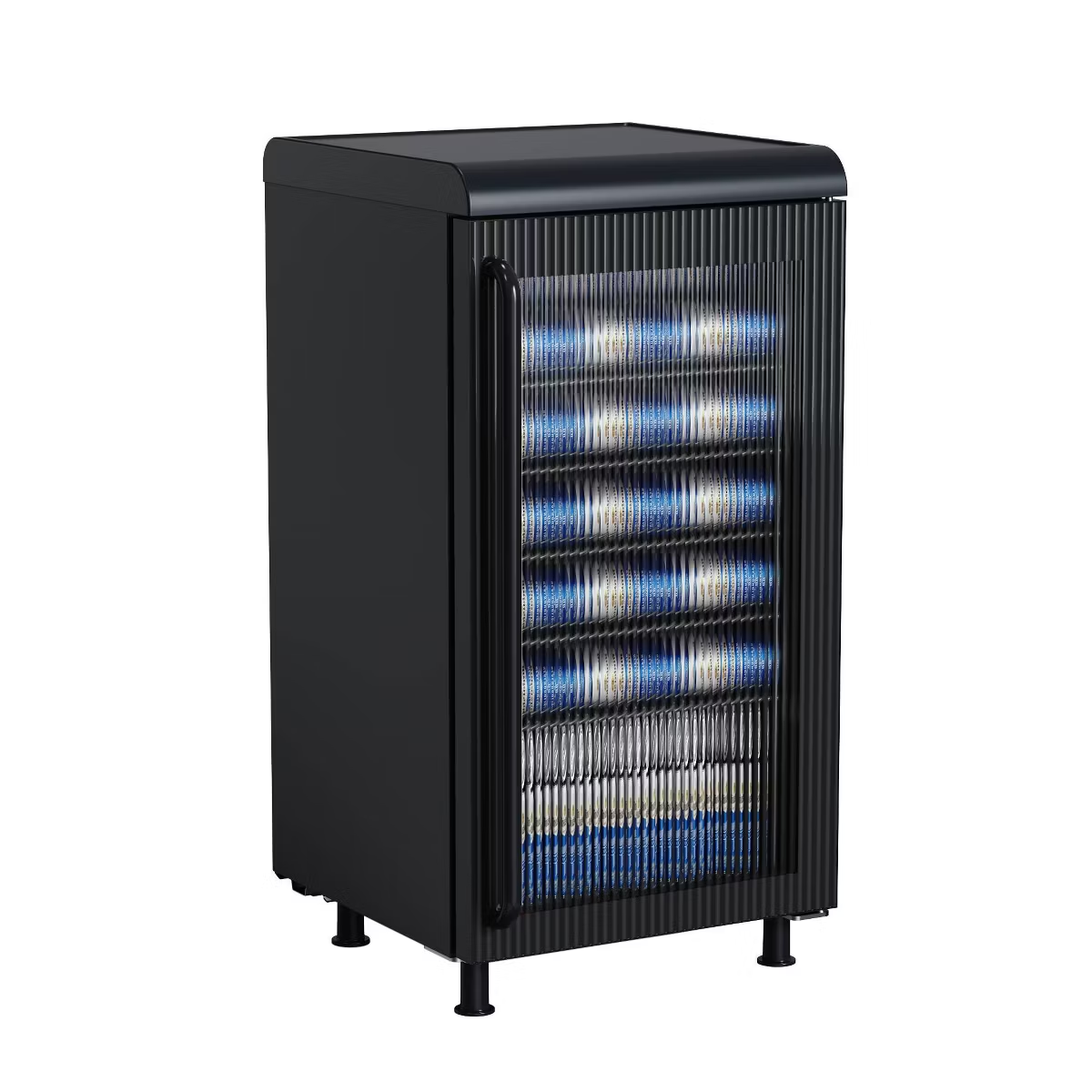 Tansharks Retro Beverage Refrigerator with Serving Surface