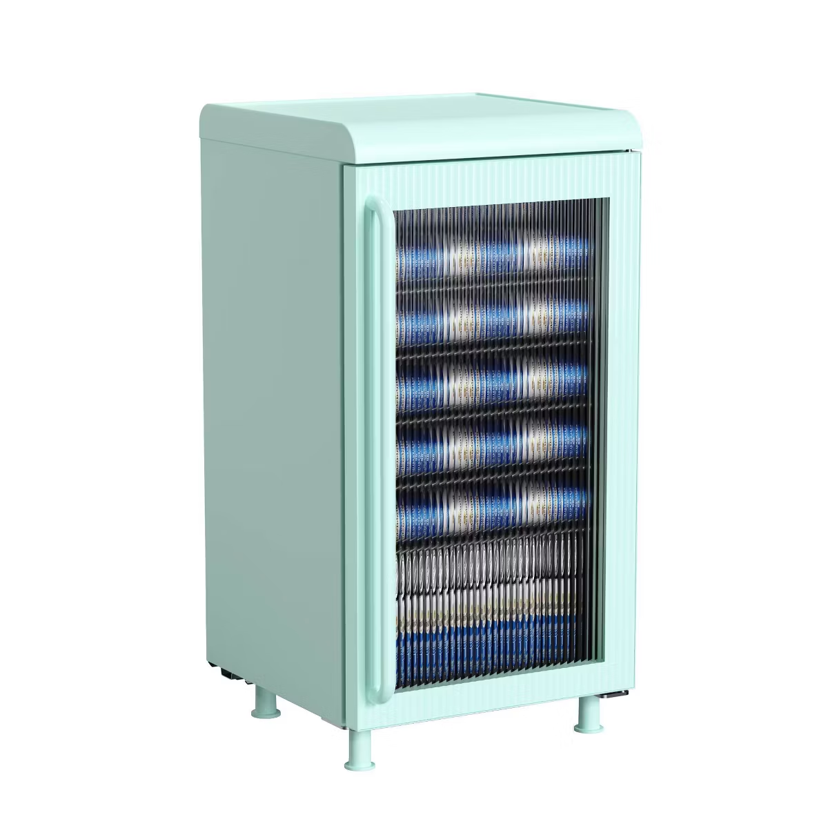 Tansharks Retro Beverage Refrigerator with Serving Surface