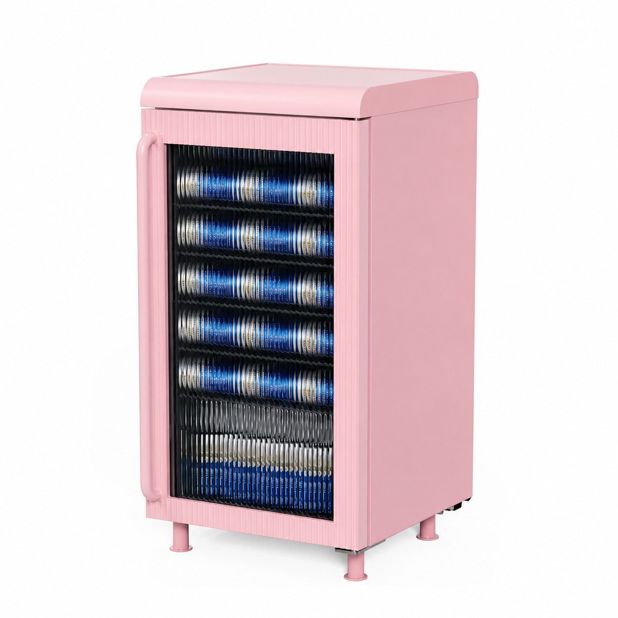 Tansharks Retro Beverage Refrigerator with Serving Surface