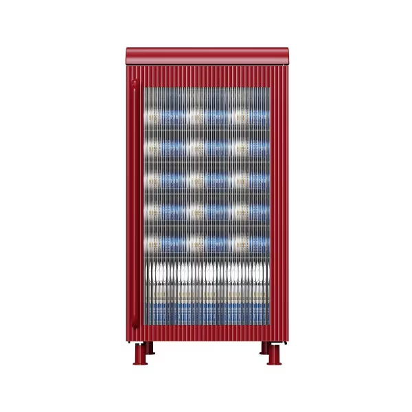 Tansharks Retro Beverage Refrigerator with Serving Surface