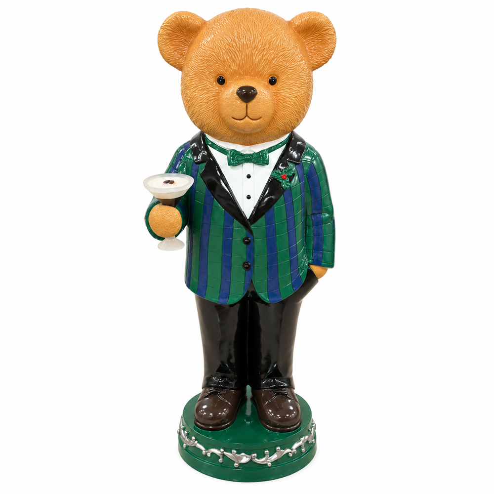 TANSHARKS Gentleman Bear Figurine