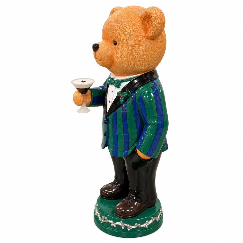TANSHARKS Gentleman Bear Figurine