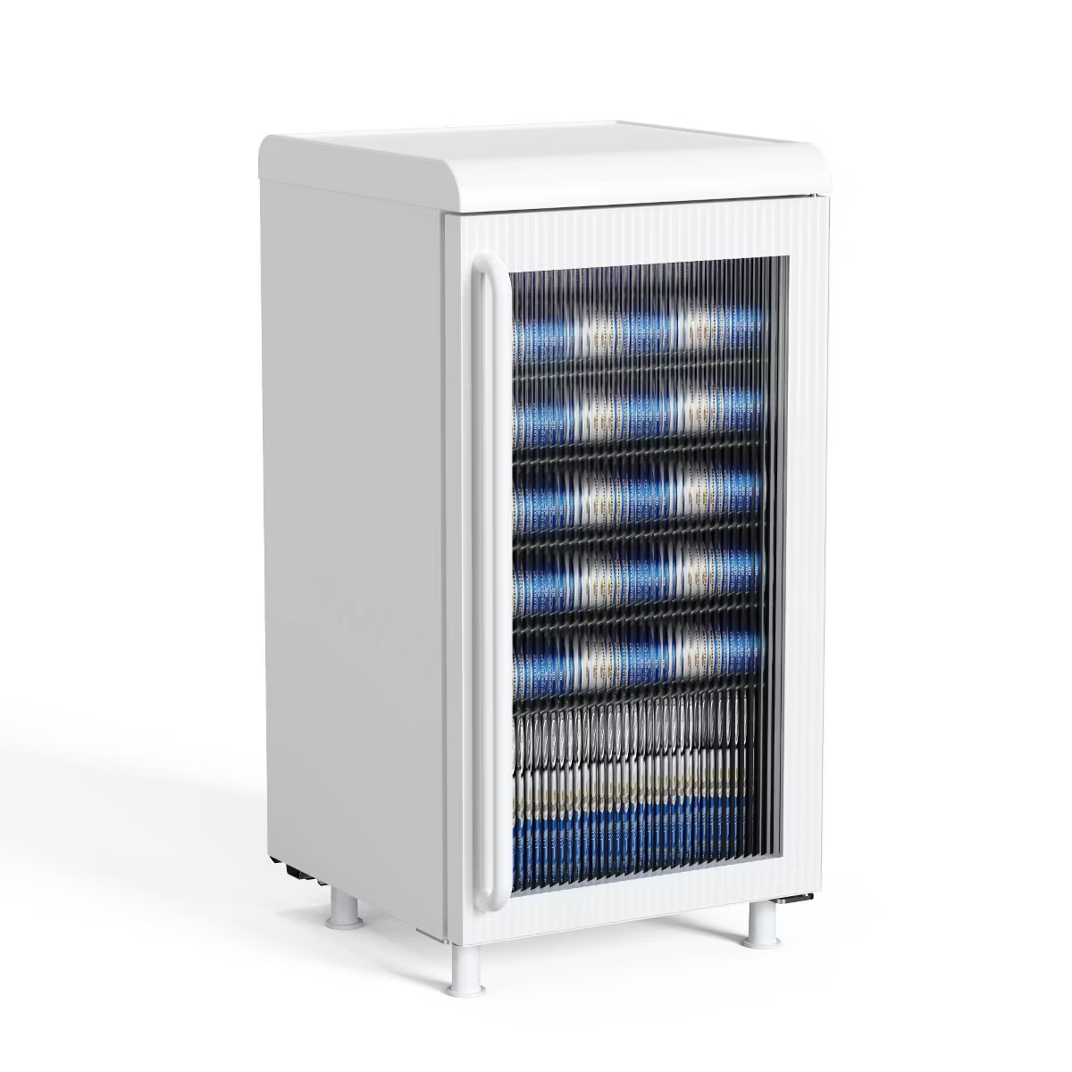 Tansharks Retro Beverage Refrigerator with Serving Surface