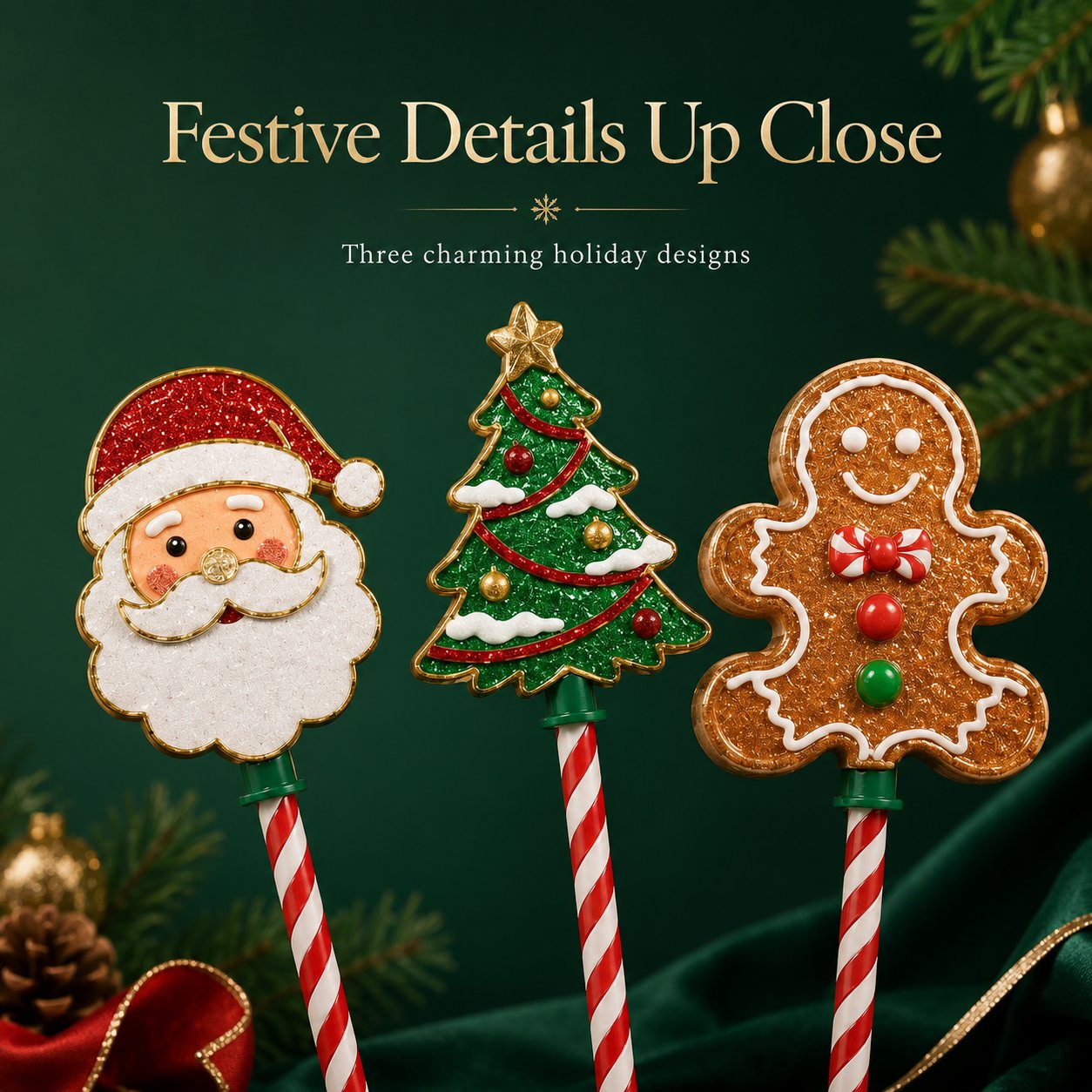 🔮🎄3-Wand Christmas Tap-to-Pay Holiday Set