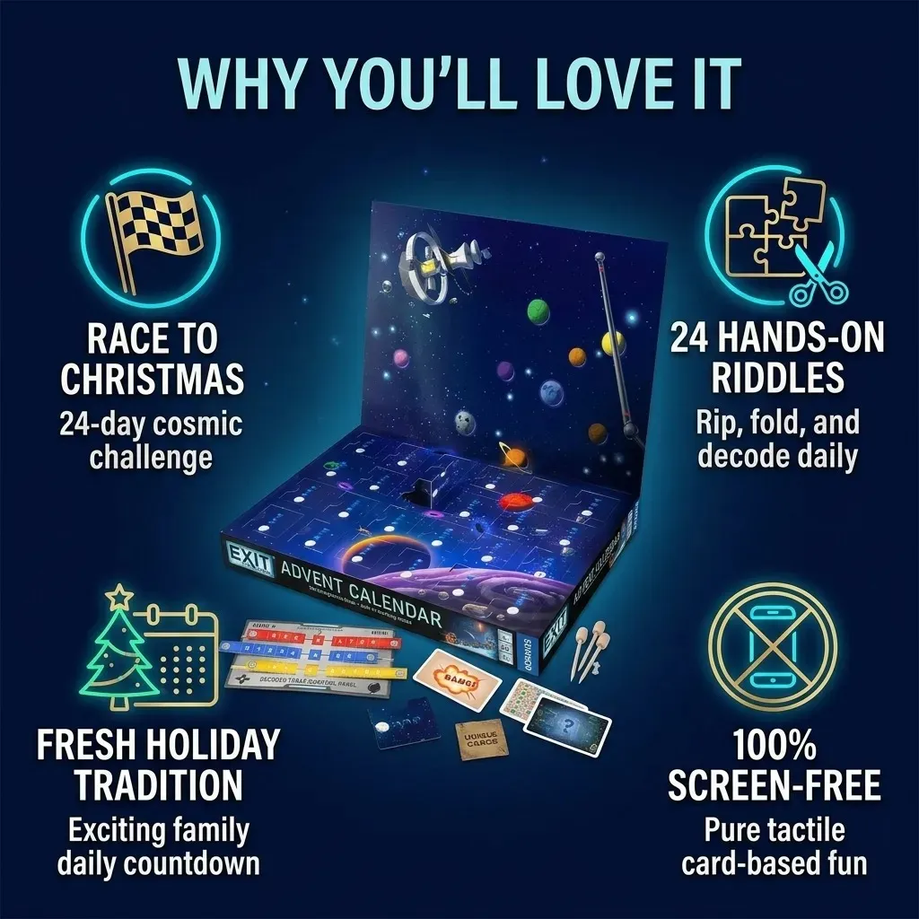 🎄 LAST DAY 49% OFF – 24-Day Cosmic Escape Room Advent Calendar🧩🚀