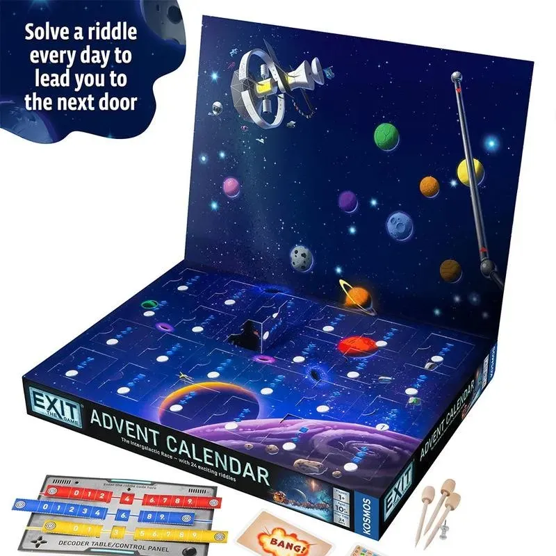 🎄 LAST DAY 49% OFF – 24-Day Cosmic Escape Room Advent Calendar🧩🚀