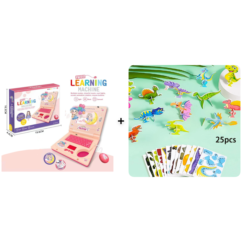 💻 50% off! 🧸 Interactive laptop toy – with lights, sounds and educational games – promotes creativity and motor skills through play 🎵