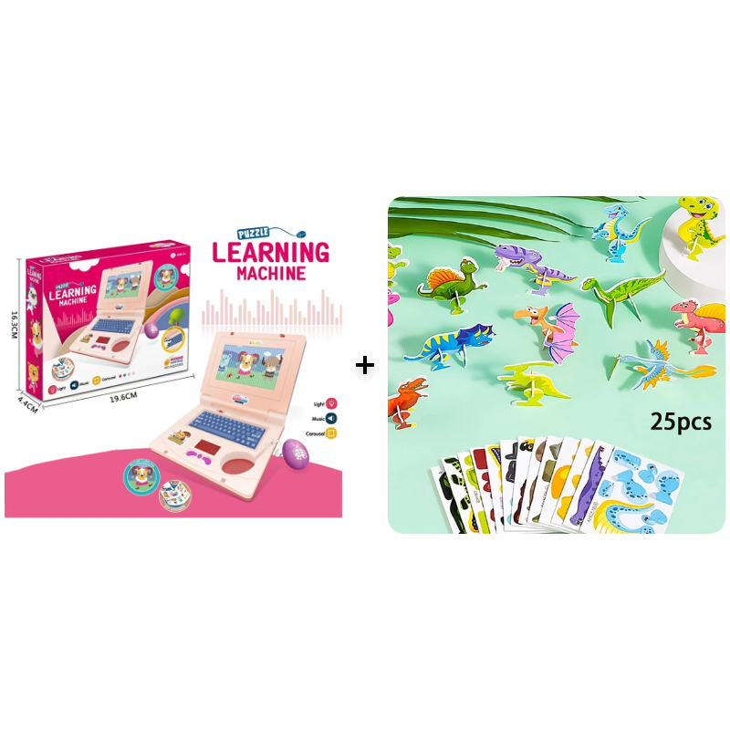 💻 50% off! 🧸 Interactive laptop toy – with lights, sounds and educational games – promotes creativity and motor skills through play 🎵