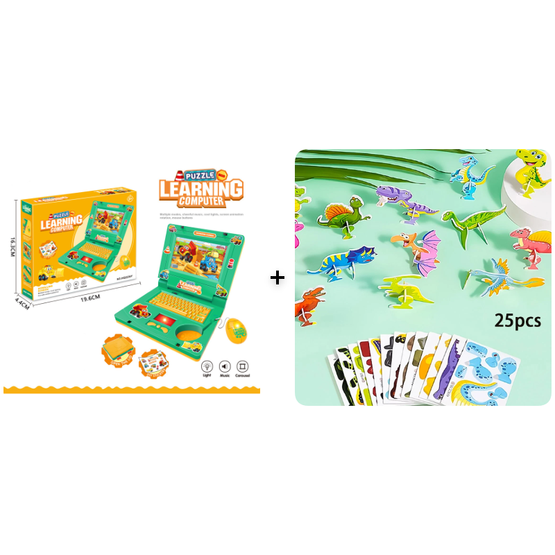 💻 50% off! 🧸 Interactive laptop toy – with lights, sounds and educational games – promotes creativity and motor skills through play 🎵