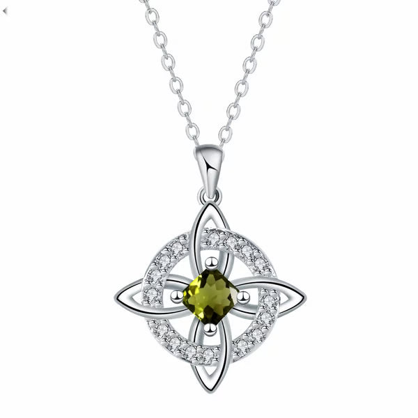 🔥Mystical Birthstone Witches Knot Necklace – 🔮💞Protect Your Loved Ones