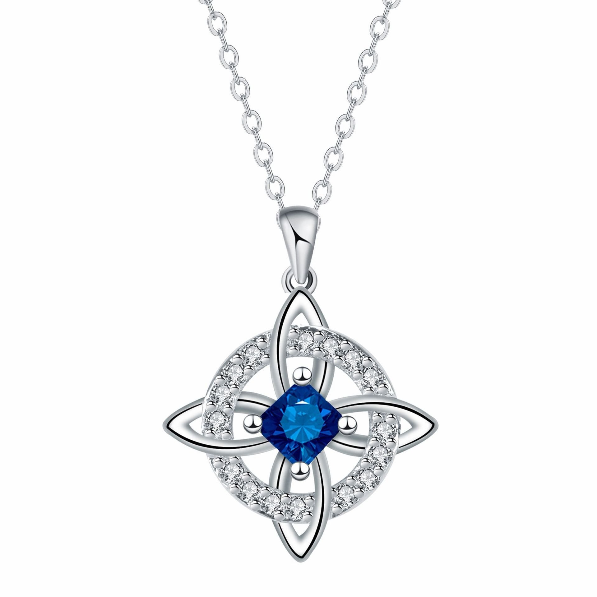 🔥Mystical Birthstone Witches Knot Necklace – 🔮💞Protect Your Loved Ones