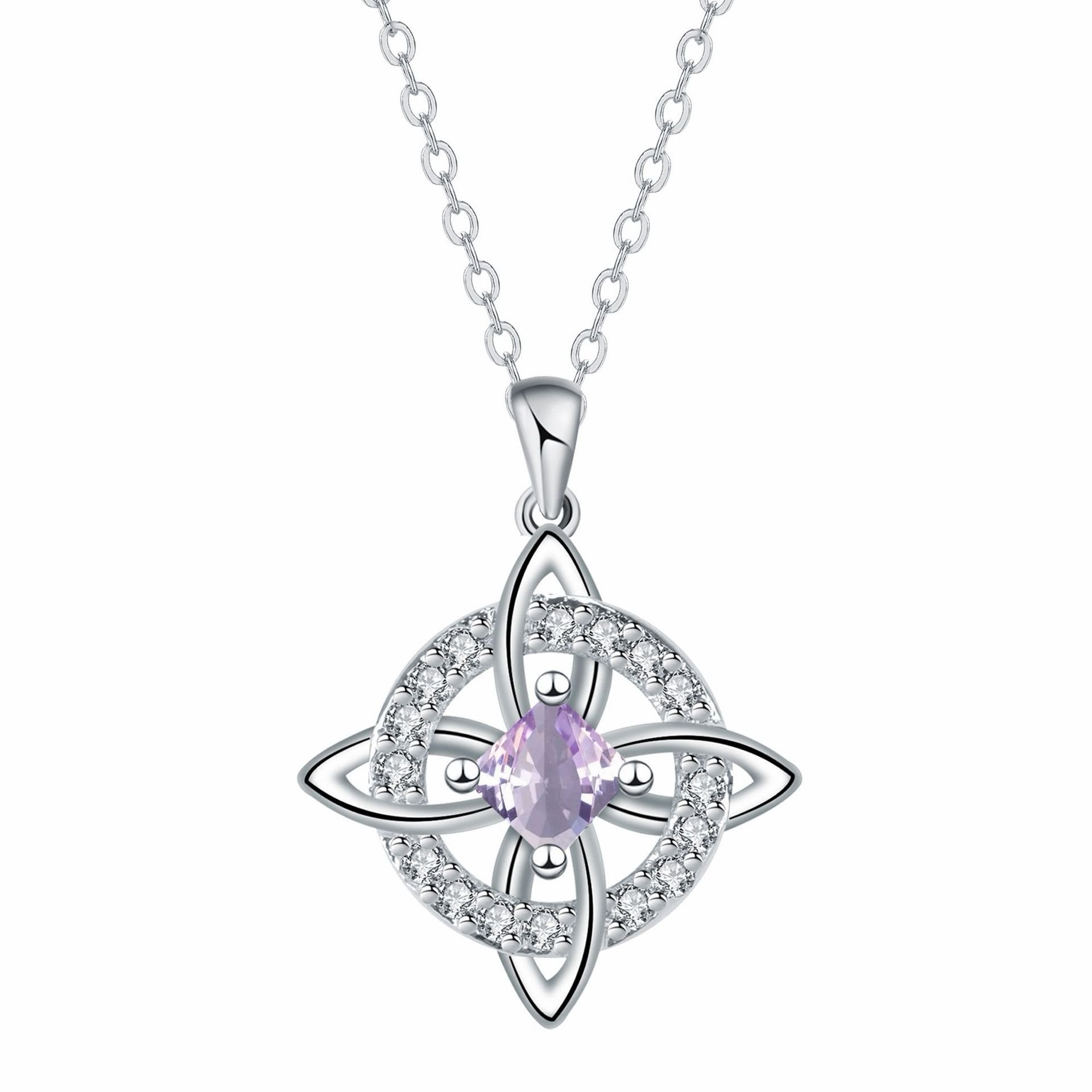 🔥Mystical Birthstone Witches Knot Necklace – 🔮💞Protect Your Loved Ones
