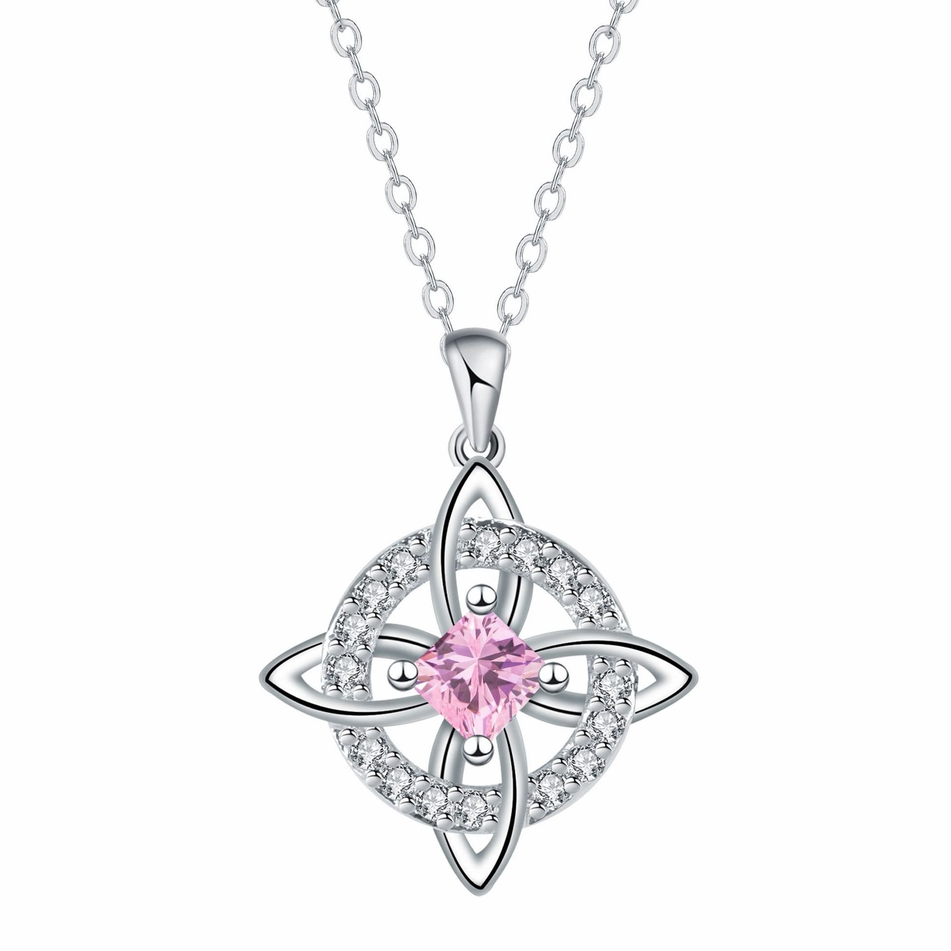 🔥Mystical Birthstone Witches Knot Necklace – 🔮💞Protect Your Loved Ones