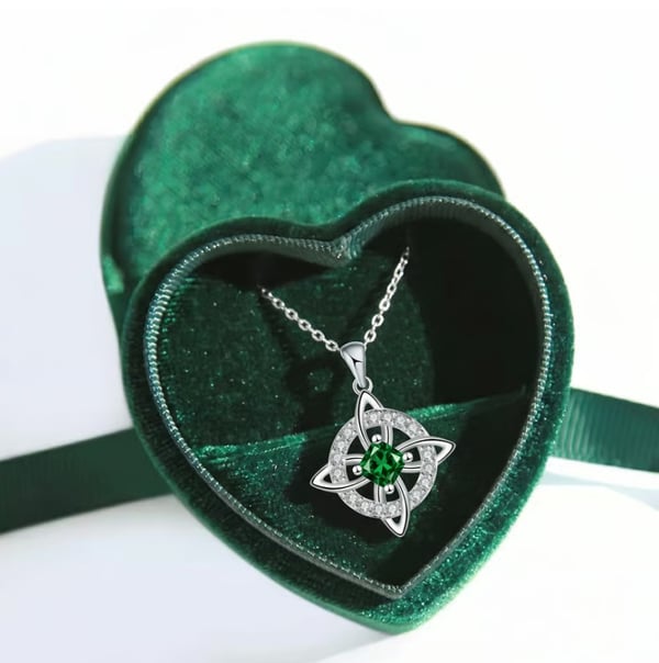 🔥Mystical Birthstone Witches Knot Necklace – 🔮💞Protect Your Loved Ones