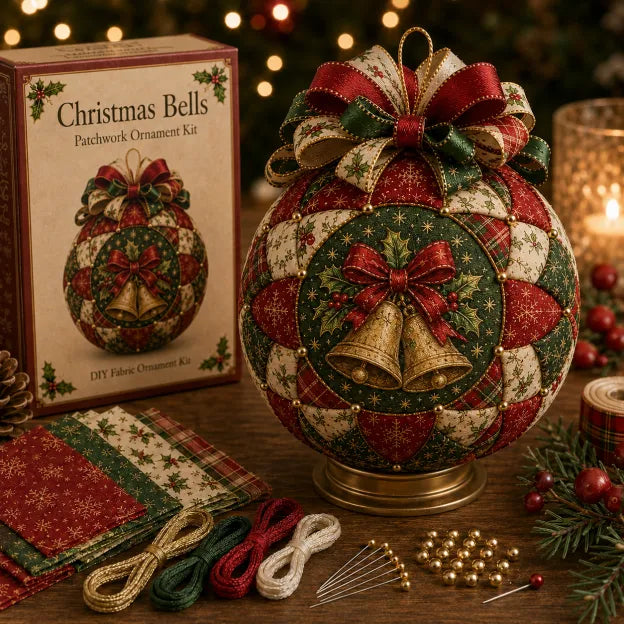 ❤Beginner-Friendly🎄Christmas Classics Patchwork Ornament DIY Kit