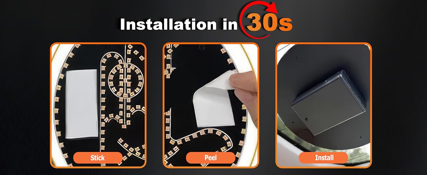 hand gesture light is easy to install