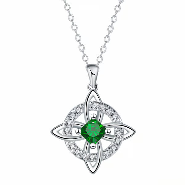 🔥Mystical Birthstone Witches Knot Necklace – 🔮💞Protect Your Loved Ones