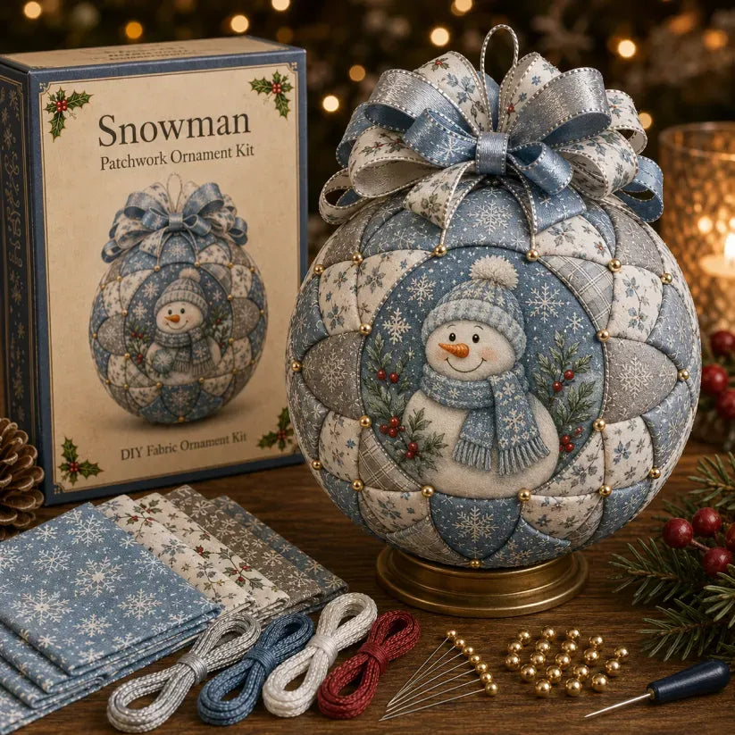 ❤Beginner-Friendly🎄Christmas Classics Patchwork Ornament DIY Kit