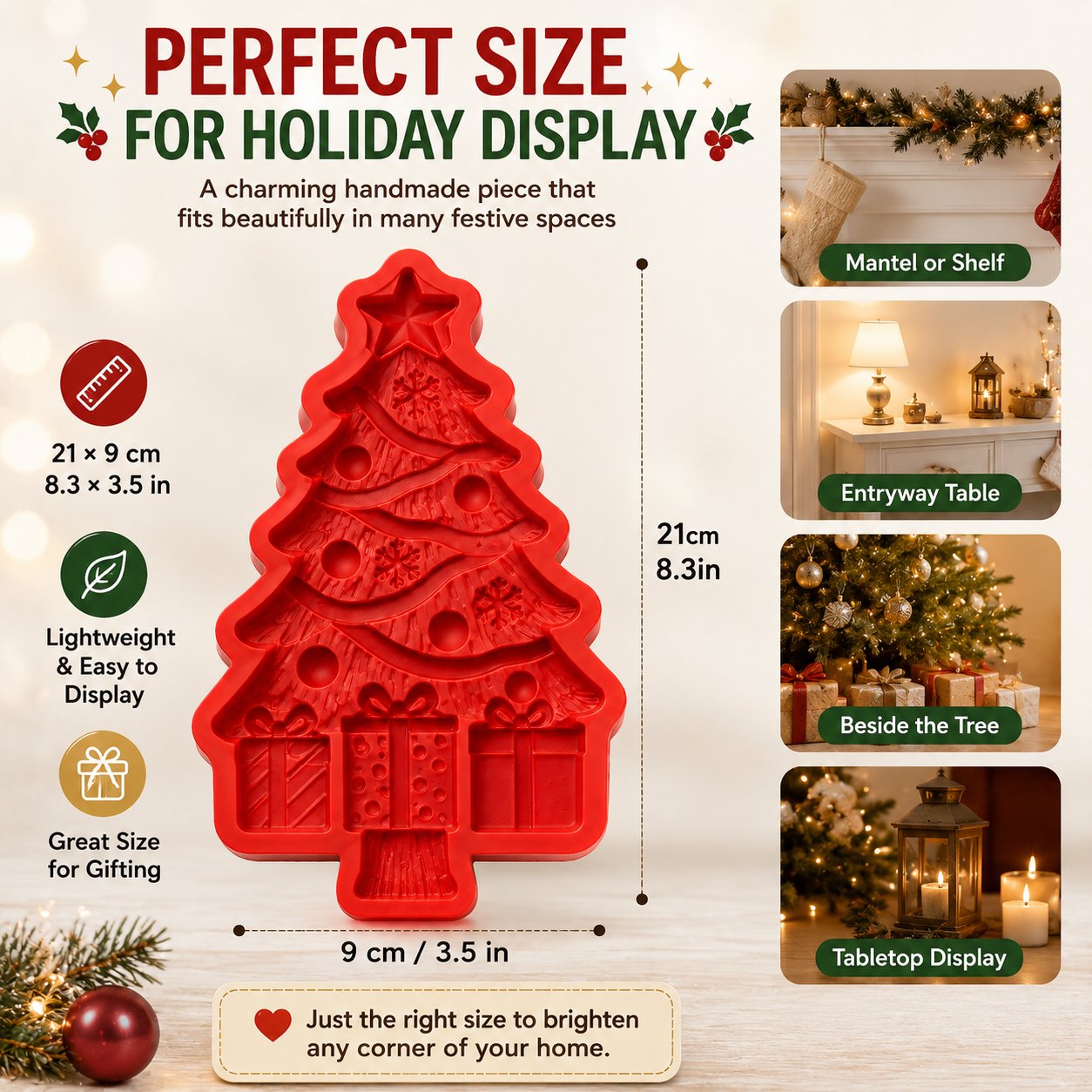 🔥 HOT SALE 🔥🔥 LAST DAY 49% OFF – 🎄 DIY Christmas Tree Mold & Paint Craft Kit | Reusable 3D Mold with 8 Acrylic Paints, 2 Brushes & Festive Detail Guide 🎨✨