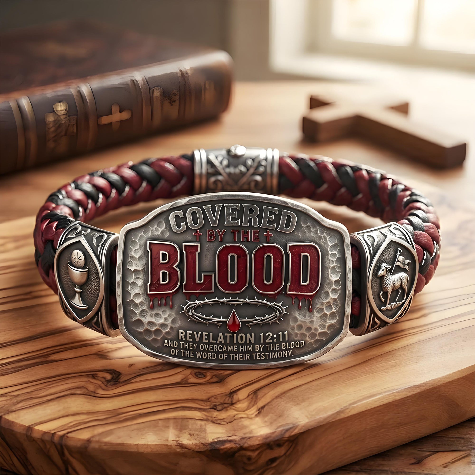 ✝️Faith Over Fear Bracelet – Christian Cross Bracelet Inspired by Isaiah 41:10, Hope, Courage & Divine Strength