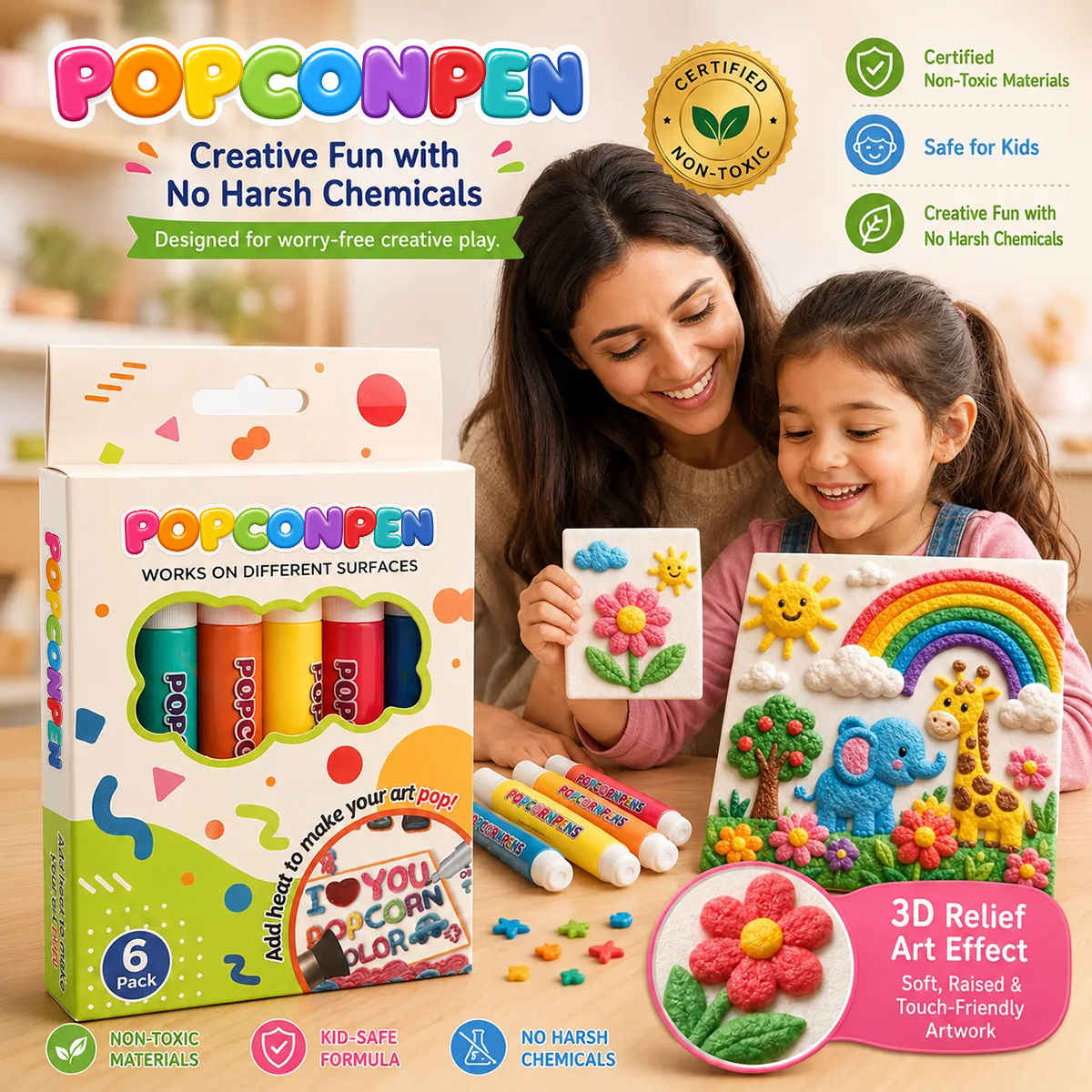 🔥Last Day Promotion 60% OFF 🖍️3D Relief Art Pen – Turn Flat Drawings Into Touchable 3D Art