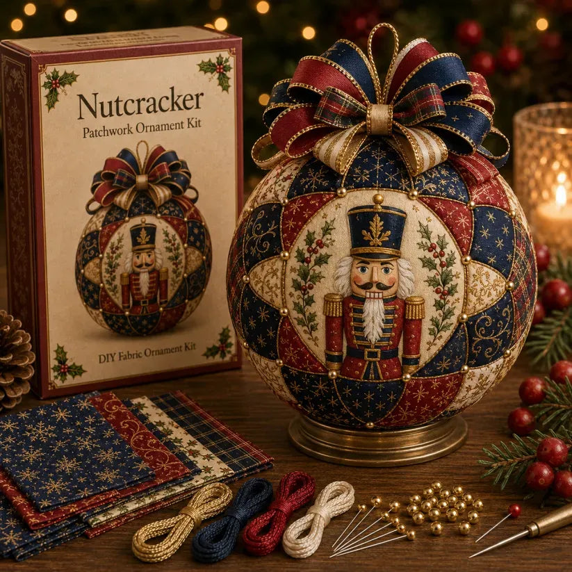 ❤Beginner-Friendly🎄Christmas Classics Patchwork Ornament DIY Kit