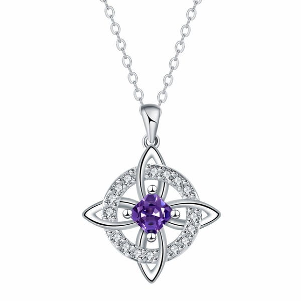 🔥Mystical Birthstone Witches Knot Necklace – 🔮💞Protect Your Loved Ones