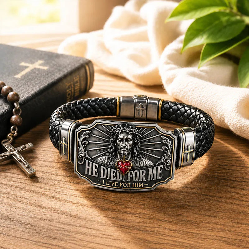 ✝️Faith Over Fear Bracelet – Christian Cross Bracelet Inspired by Isaiah 41:10, Hope, Courage & Divine Strength