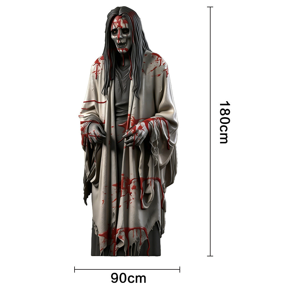 3D Effect Halloween & Christmas Front Door Frame Archway Banner – Seasonal Party Porch Decor