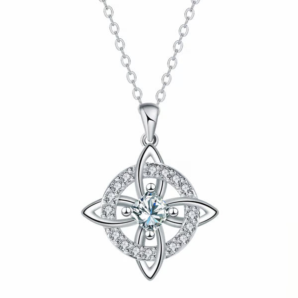 🔥Mystical Birthstone Witches Knot Necklace – 🔮💞Protect Your Loved Ones