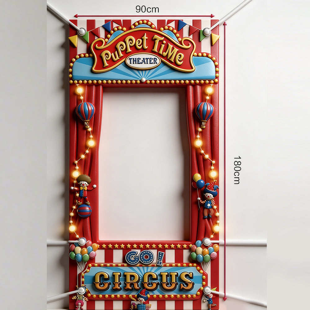 3D Effect Halloween & Christmas Front Door Frame Archway Banner – Seasonal Party Porch Decor