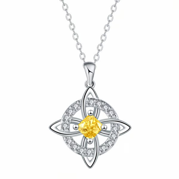🔥Mystical Birthstone Witches Knot Necklace – 🔮💞Protect Your Loved Ones