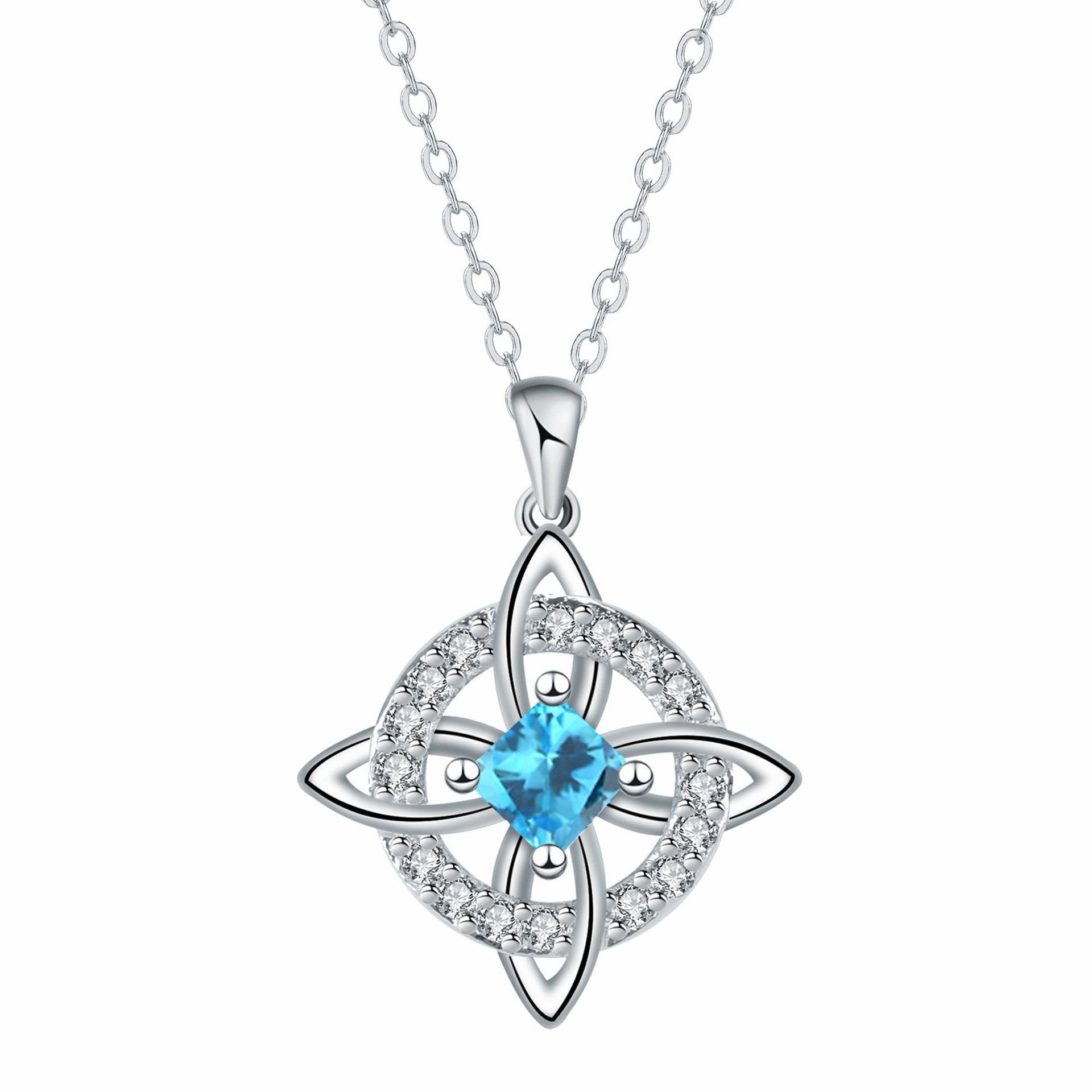 🔥Mystical Birthstone Witches Knot Necklace – 🔮💞Protect Your Loved Ones