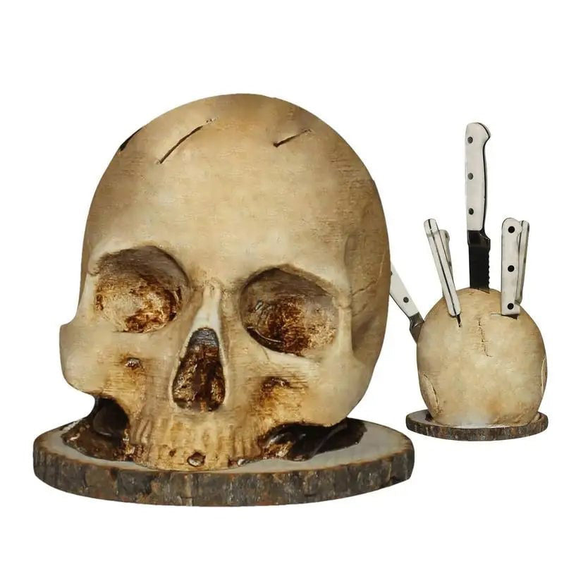 💀Creative Skull Resin Knife Holder🔥🔥