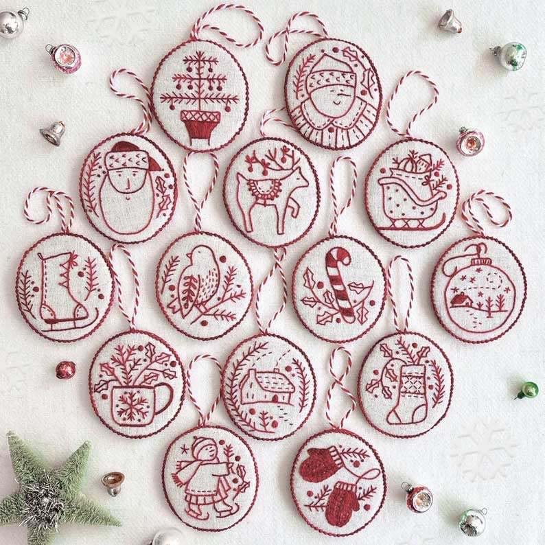 ⏳ Last Day 49% OFF – 🧵Beginner-Friendly DIY Heirloom Oval Embroidery Ornament Kit Collection | Complete Kit with All Tools & Step-by-Step Guide Included 💕