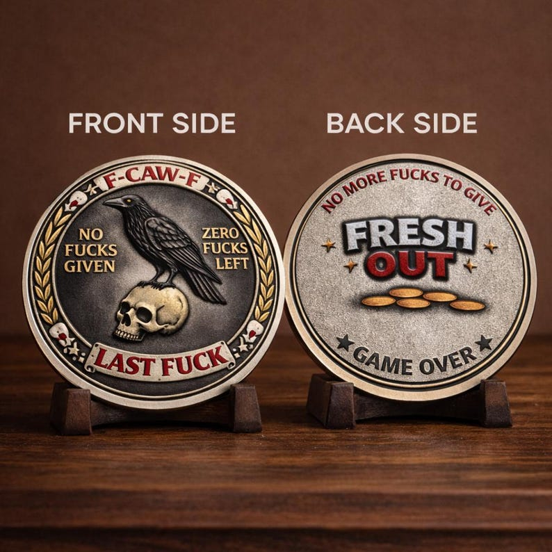 💥 Last Day 49% OFF |Raven Skull Challenge Coin
