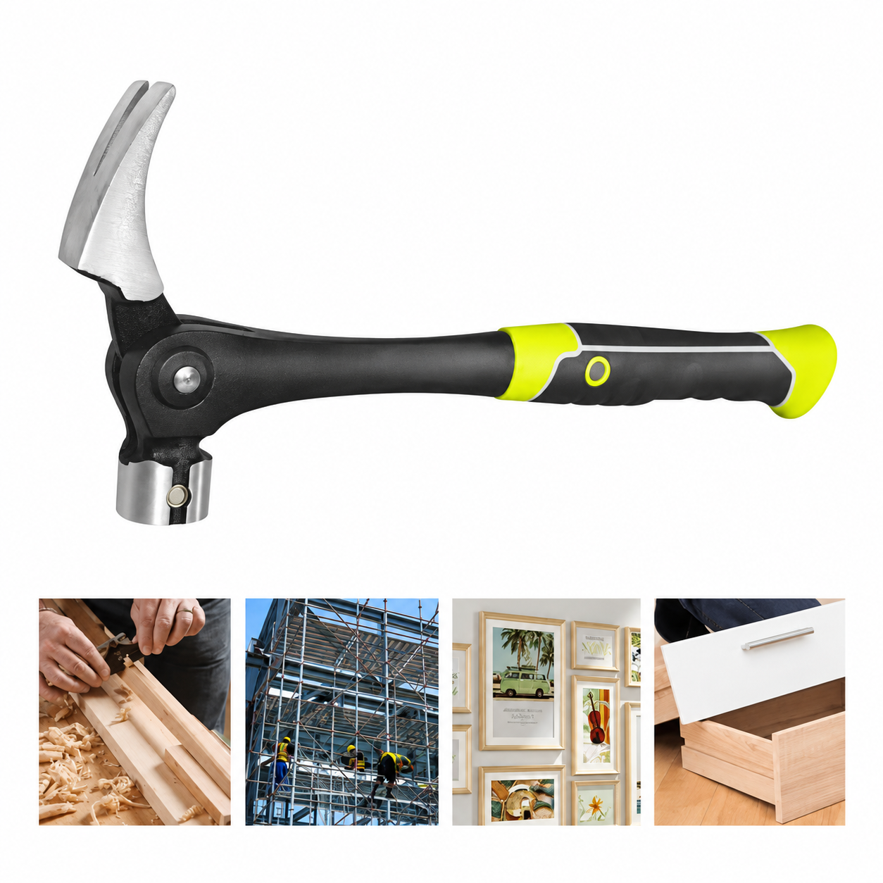 16oz Claw Hammer with Magnetic Nail Starter