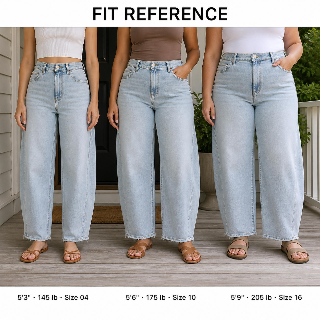 Women's High-Waisted Barrel Jeans, 8/16 PCS Color Sets