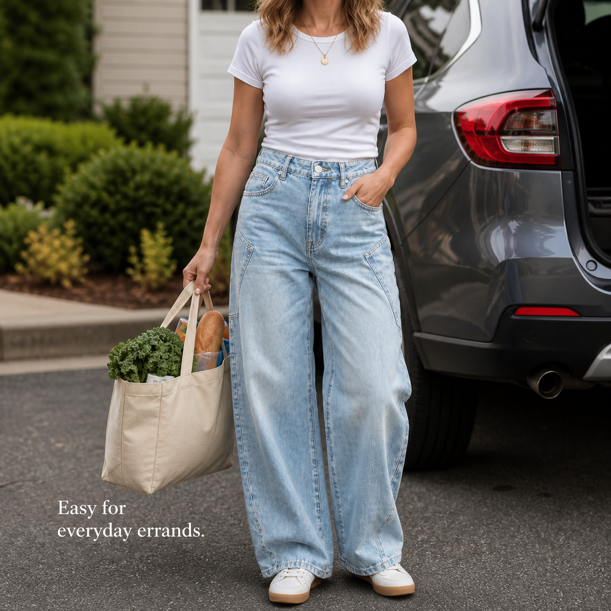 Women's High-Waisted Barrel Jeans, 8/16 PCS Color Sets