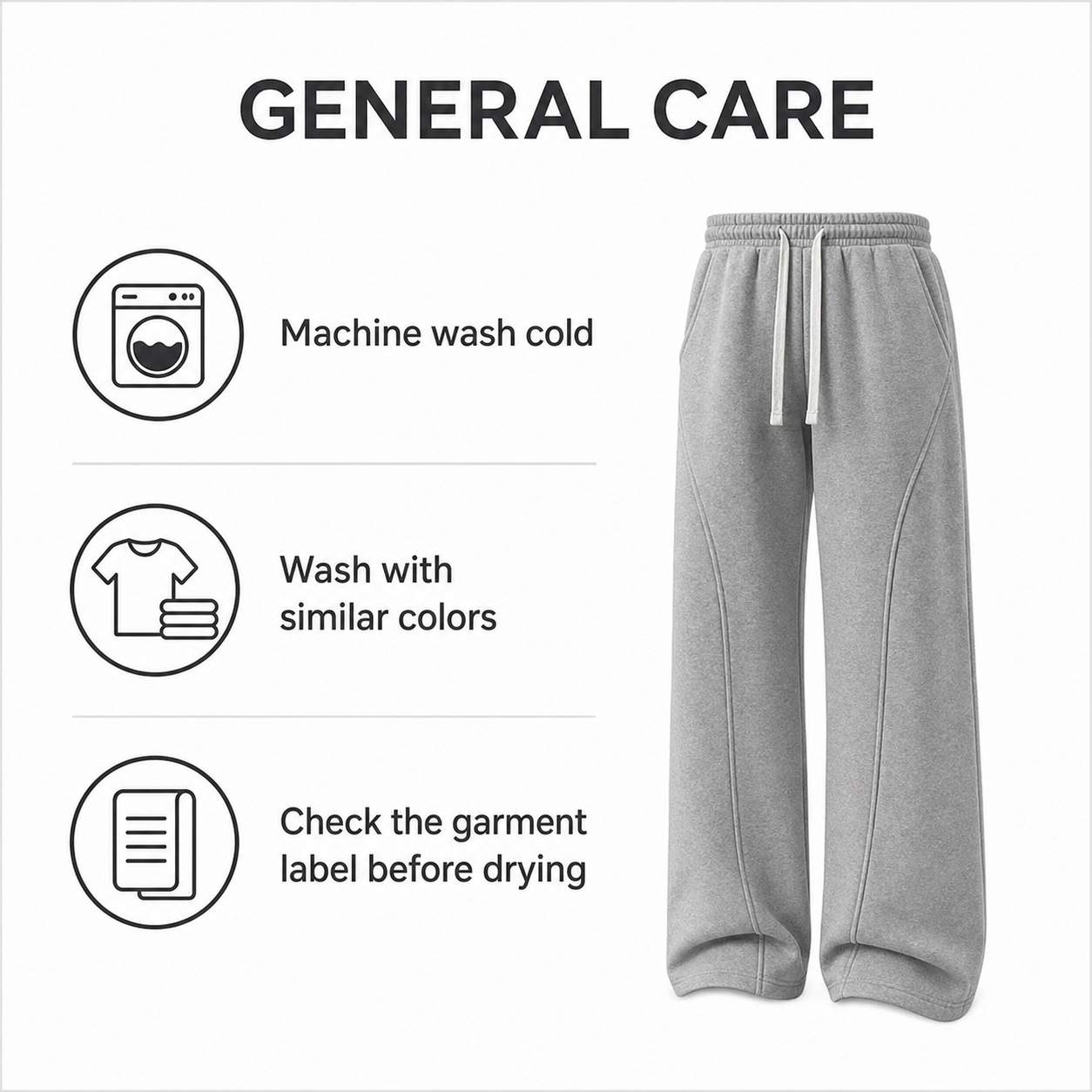 Men's Fleece-Lined Wide-Leg Sweatpants Bundle