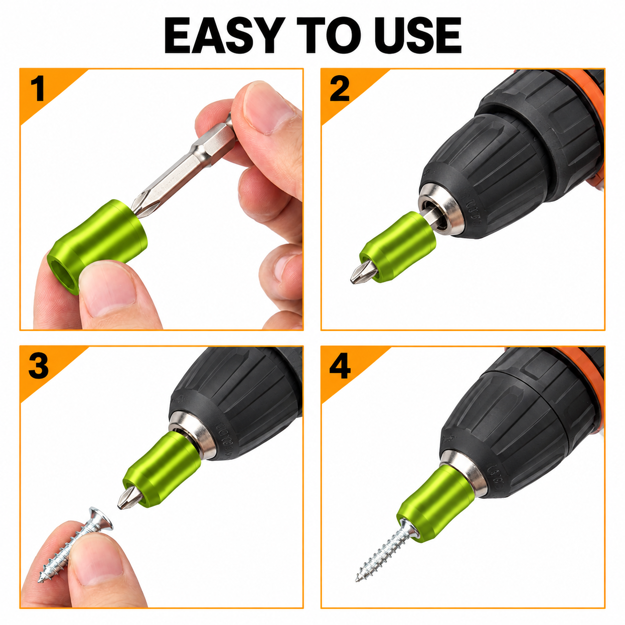 2-Pack Magnetic Screw Rings for 1/4-in Hex Bits