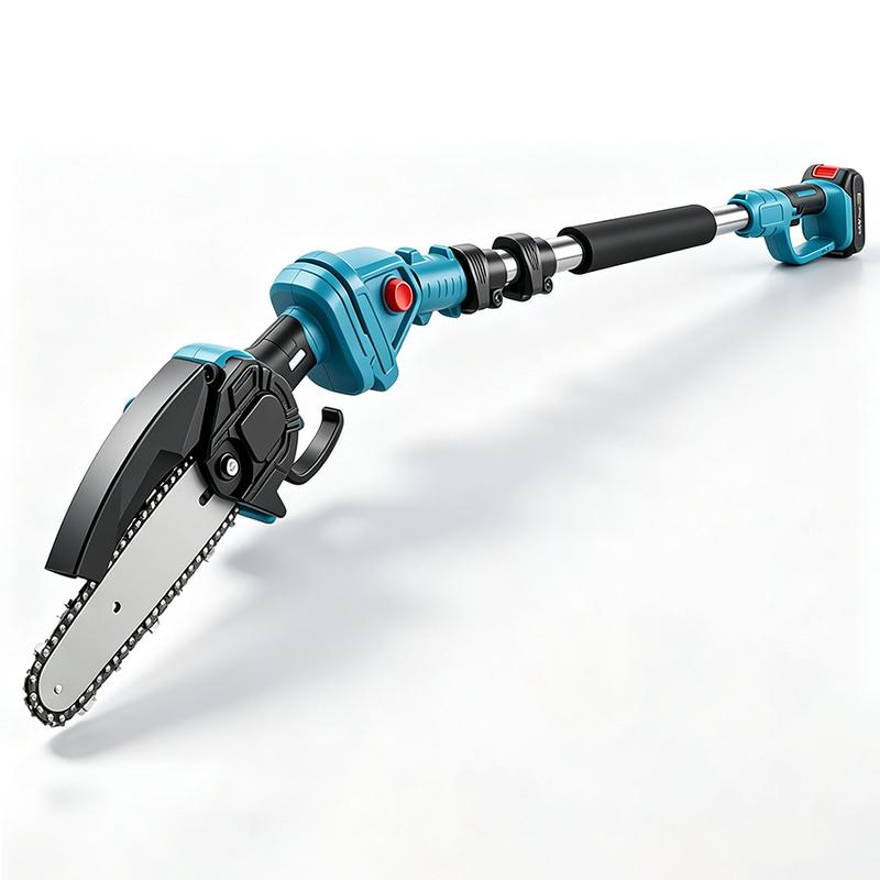 Cordless Pole Saw & Mini Chainsaw Garden Tool Set with Extension Pole for Tree Trimming