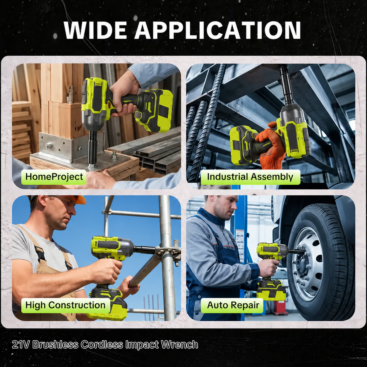 ⚡LAST DAY 49% OFF🚗Cordless Impact Wrench Kit, 1/2 Inch Brushless High Torque Impact Gun, 590 Ft-lbs(800N.m) 3200IPM - Perfect for Tire Removal, Car & Home Repair​